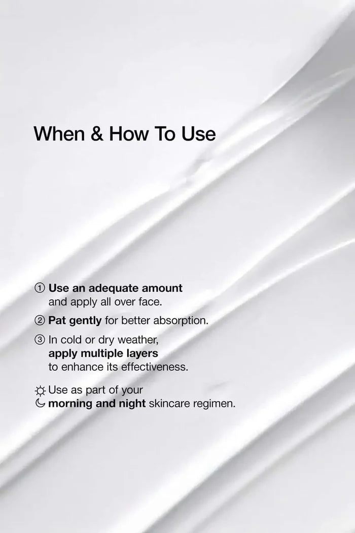 Step-by-step instructions on how to apply this alcohol free moisturizer as part of your morning and night skincare regimen.