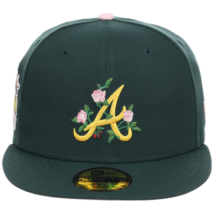 Atlanta Braves MLB Augusta Bloom New Era 59FIFTY - Dark Green