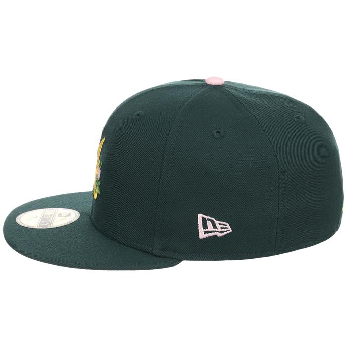 Atlanta Braves MLB Augusta Bloom New Era 59FIFTY - Dark Green