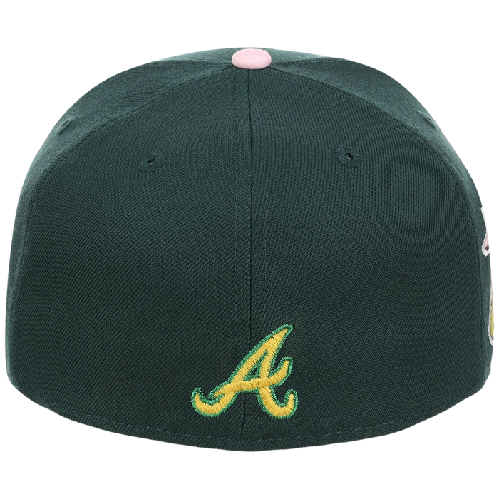 Atlanta Braves MLB Augusta Bloom New Era 59FIFTY - Dark Green