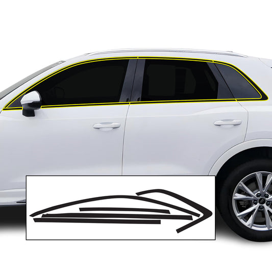 Vinyl Chrome Delete Blackout Decal Stickers Overlay Film Fits Audi Q3 2019 - 2025 - Bogar Tech Designs