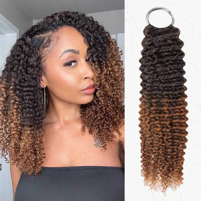 Ombre #T2/30 / Small Kinky Curly (Total 4 packs) / 14''