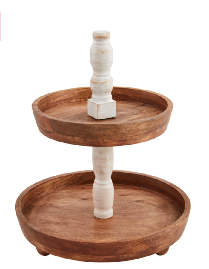 Banister Wood Tiered Server