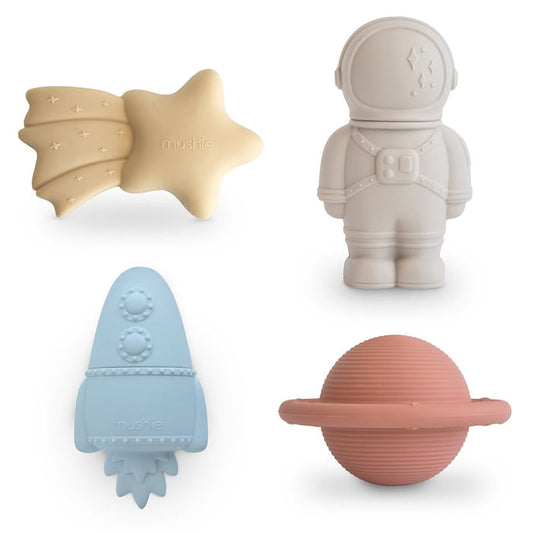 Mushie - Bath Toy - Space - Set Of 4