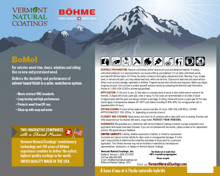 Böhme BoMol Exterior Trim Stain