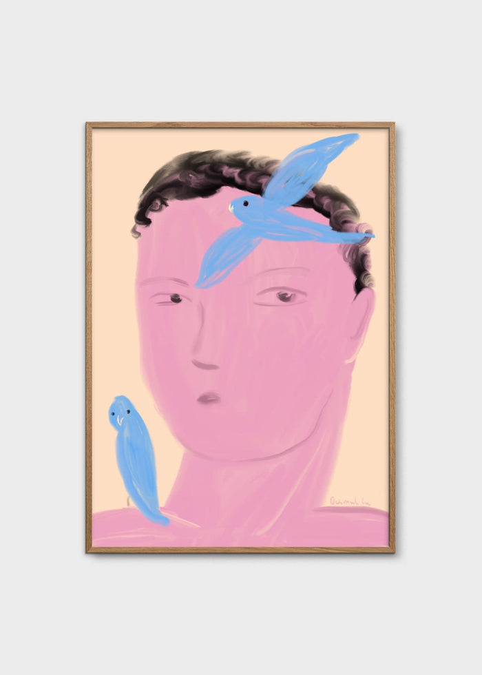 Boy and Parrot by Oamul