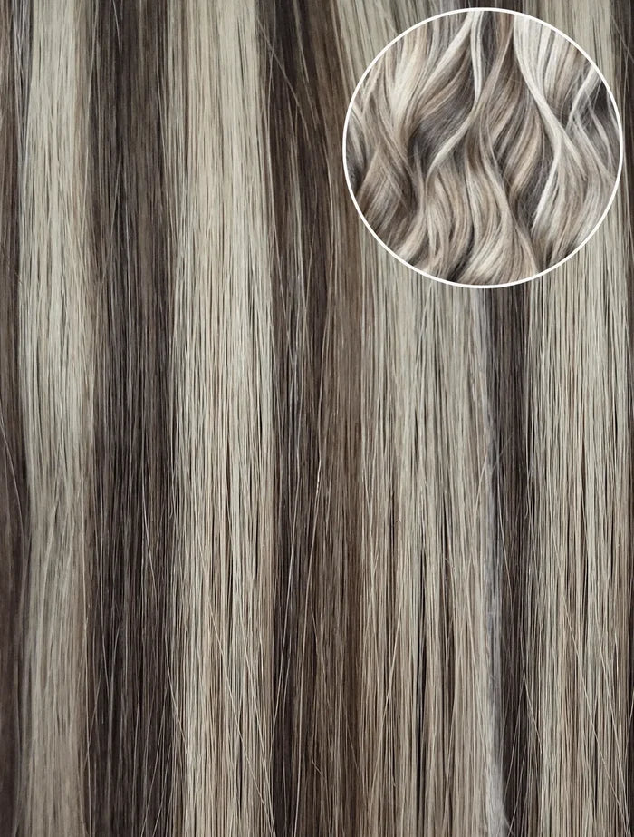 Brown/Blonde Highlights (P5/16) Seamless Clip-Ins