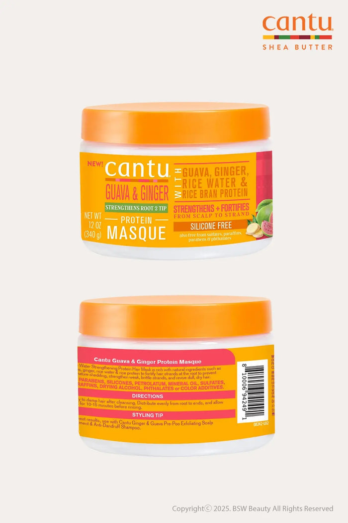 CANTU GUAVA & GINGER RICE WATER PROTEIN MASQUE 12oz - BSW BEAUTY CANADA