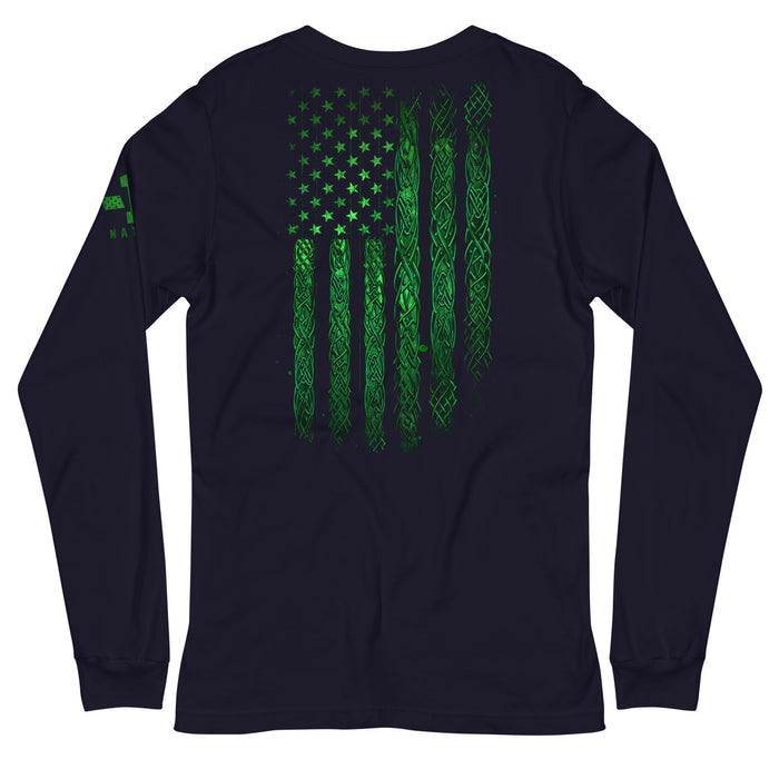 Celtic American Flag Long Sleeve