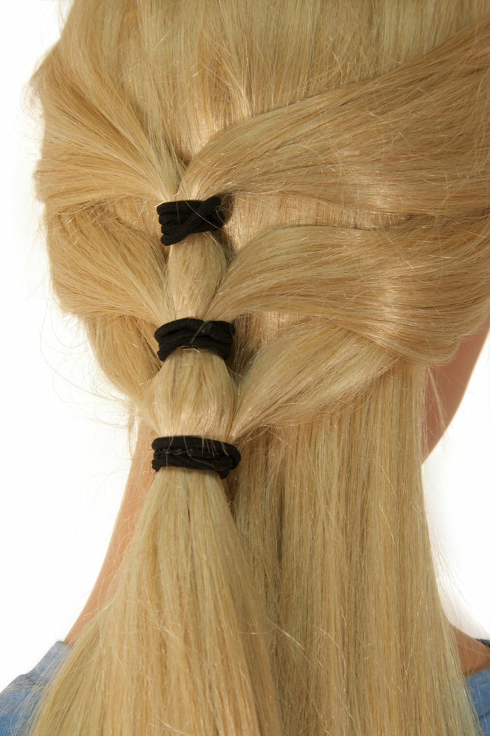How to wear elastic bands for Celtic Hair Armor – Silver Ponytail Holder step by step