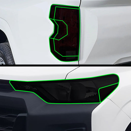 Full Headlight Taillight Precut Smoked PPF Tint Kit Film Overlay Fits Chevrolet Colorado 2023 - 2025 - Bogar Tech Designs
