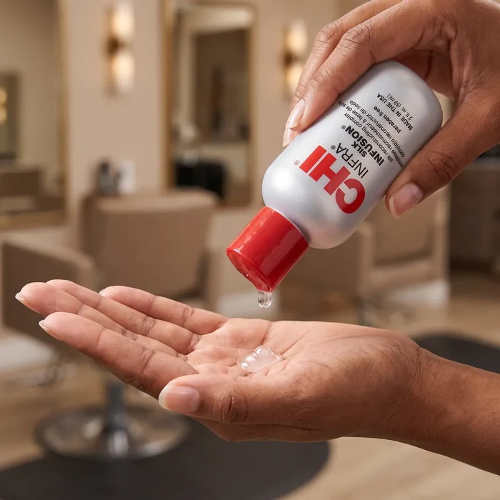 CHI Silk Infusion - Hands In Use