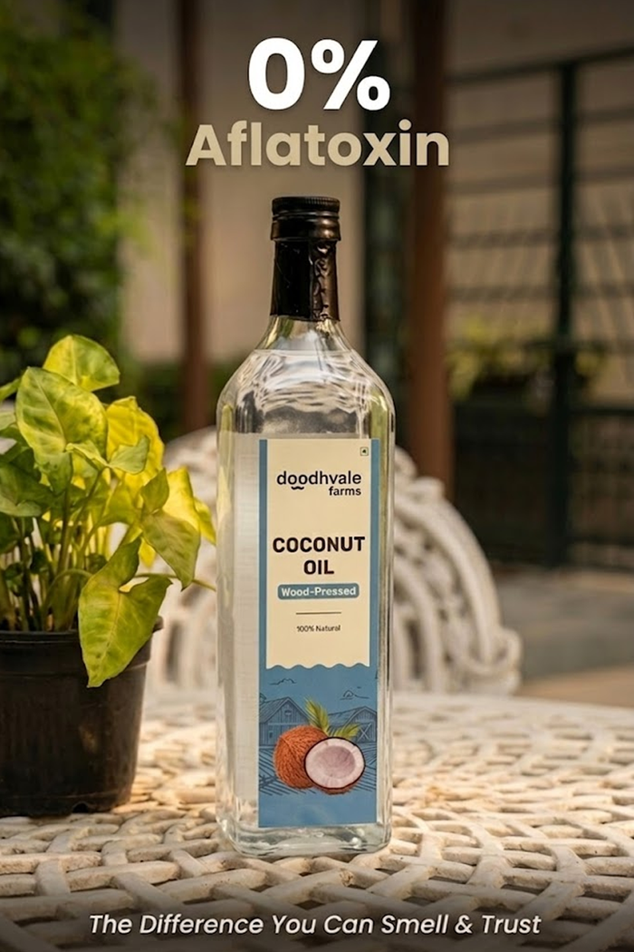 Classic Cow Bilona Ghee + Coconut Oil - Wood Pressed Combo