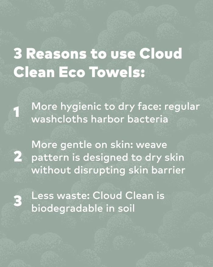 Cloud Clean Daily Face Towels 30ct