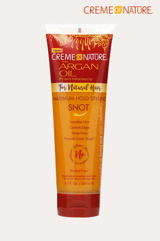 CREME OF NATURE ARGAN OIL MAXIMUM HOLD STYLING SNOT 8.4oz - BSW BEAUTY CANADA