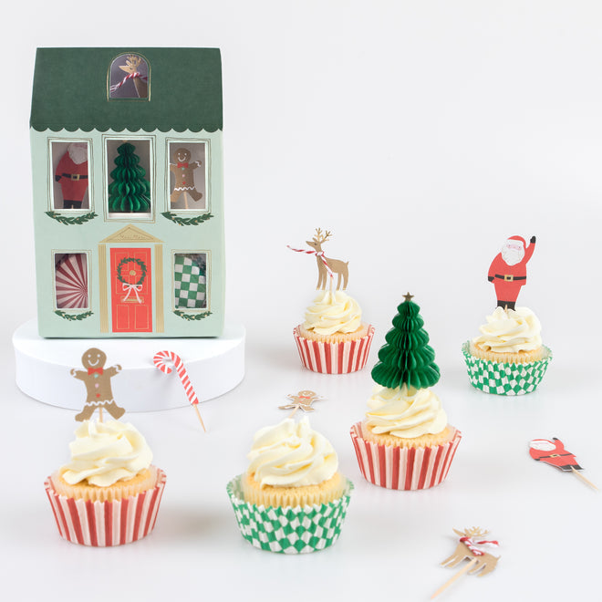 Meri Meri - Cupcake Kit - Festive House - Lifestyle Cut 1
