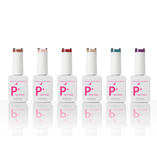 Dare To Indulge Collection, P+ GLITTER GEL POLISH-Light Elegance-Gel Essentialz