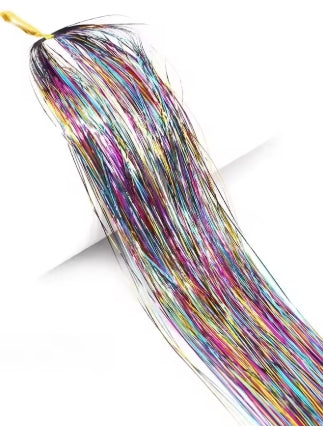 Dream Goddess Synthetic Glitter Hair Tinsel Multi Colour 1 Pack
