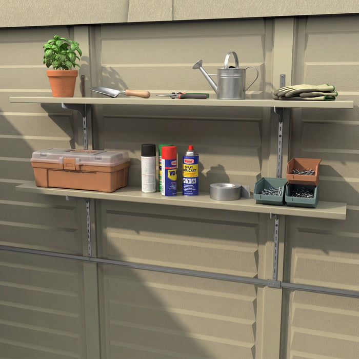Durasheds Shed Accessories DuraMax Shed Shelf Kit – 12" x 50" Double Shelf
