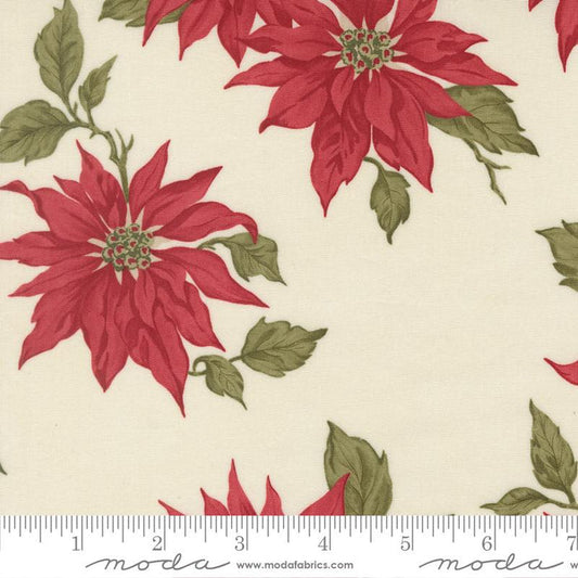 F3133 - Candlelight Christmas - Cream Poinsettia