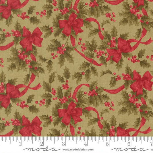 F3139 - Candlelight Christmas - Bows Berries Sage