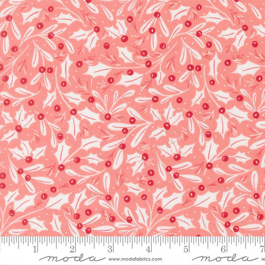 F3153 - Merrily on High - Christmas Holly - Blush