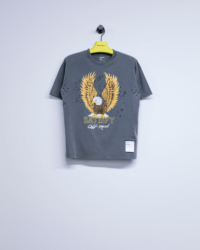 Faded Black MothTech Eagle T-Shirt | Satisfy | DEPARTAMENTO