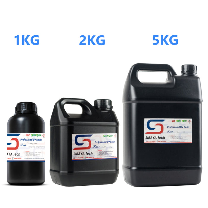 3D printer resin bottles in 1kg 2kg and 5kg sizes for LCD and DLP printers