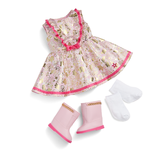 Floral Fashion Outfit for 18-inch Dolls