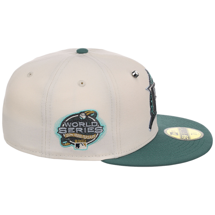 Florida Marlins MLB Cream Lichen New Era 59FIFTY