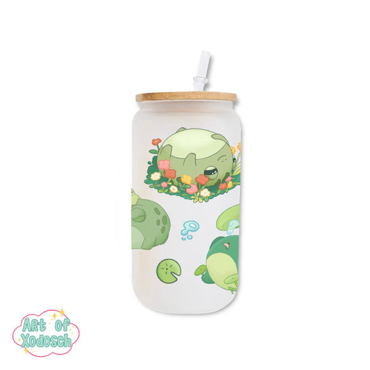 frog glass tumbler