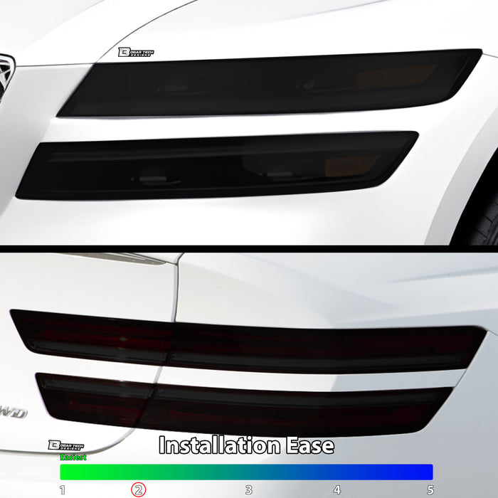 Full Headlight Taillight Precut Smoked PPF Tint Kit Film Overlay Fits Genesis G80 2022 - 2025 - Bogar Tech Designs