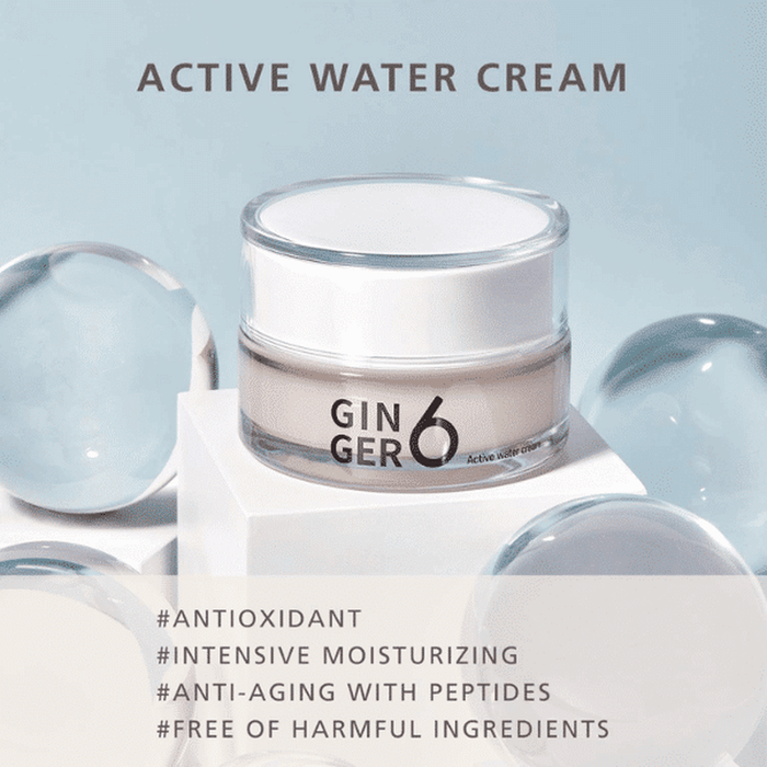 GINGER6 Active water cream 50ml - Beauty Tribe