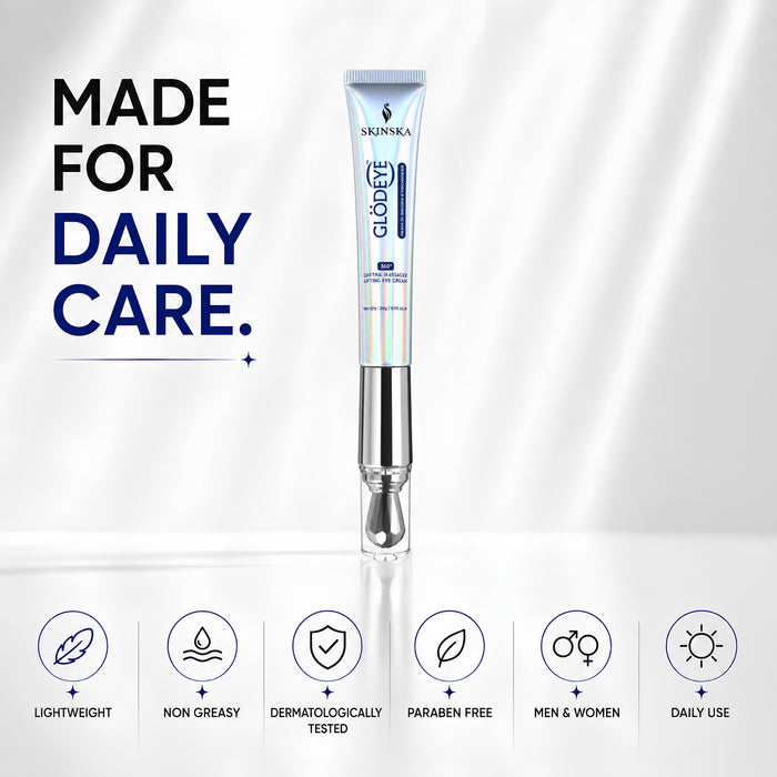 Glodeye 360° Crystal Massager Eye Cream for Dark Circles & Puffiness