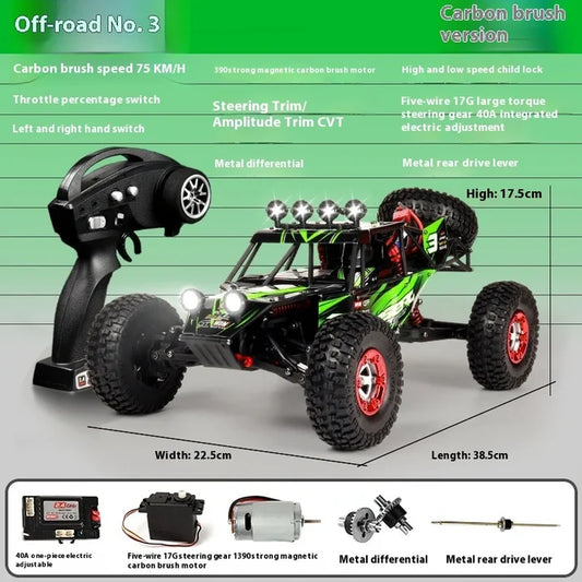 High-Speed 4WD RC Climbing Car with Remote Control & Charger