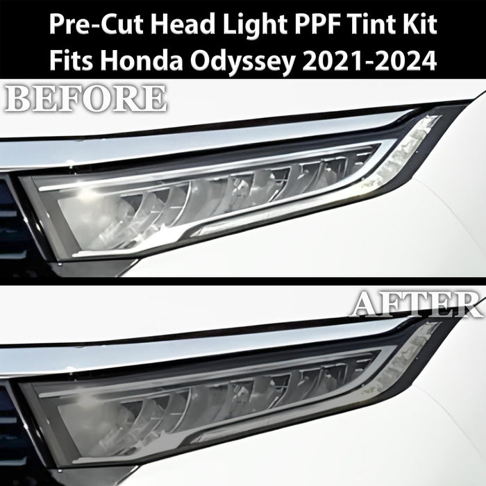 Full Headlight Taillight Precut Smoked PPF Tint Kit Film Overlay Fits Honda Odyssey 2021 - 2025 - Bogar Tech Designs