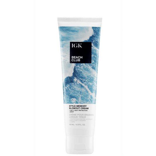 IGK BEACH CLUB Style-Memory Blowout Cream 4.5oz - IGK | Available at Artisan Hair Cary, Cary, NC