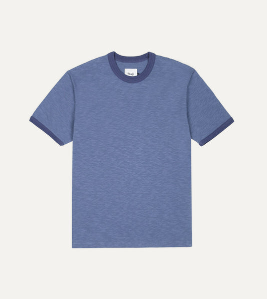 Indigo Tonal Ringer T-Shirt