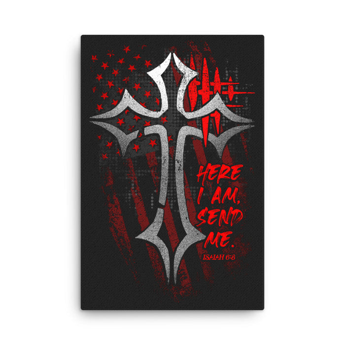 Isaiah 6:8 Here I Am, Send Me. Canvas