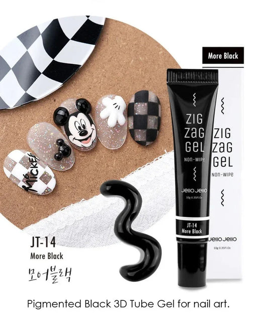 JELLO JELLO Zig Zag Gel JT-14 More Black