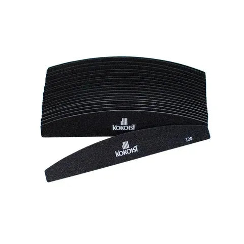 K- Pack of 20 Replaceable Black Half Moon Files (#120)