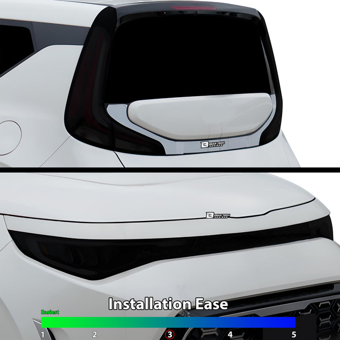 Full Headlight Taillight Precut Smoked PPF Tint Kit Film Overlay Fits Kia Soul 2023 - 2025 - Bogar Tech Designs