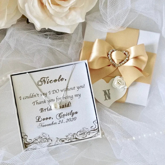 Wedding Jewelry - Pearl Bridal / Bridesmaids Necklace