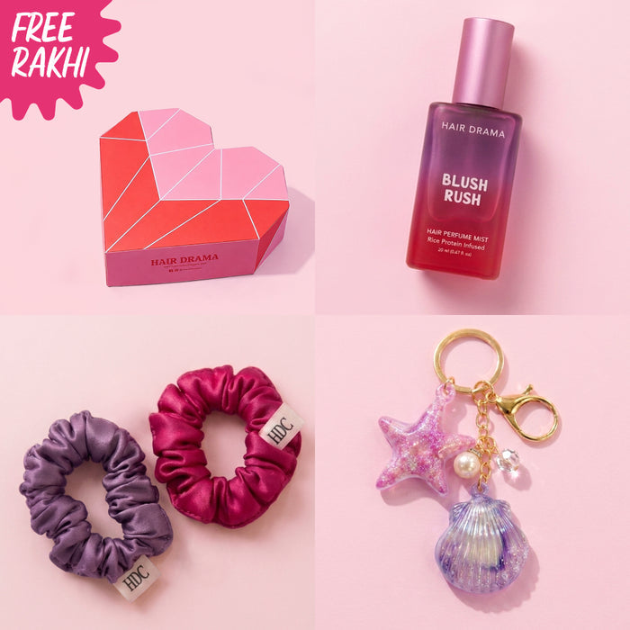 Leave 'em Blushing Rakhi Gift Set - Set of 4