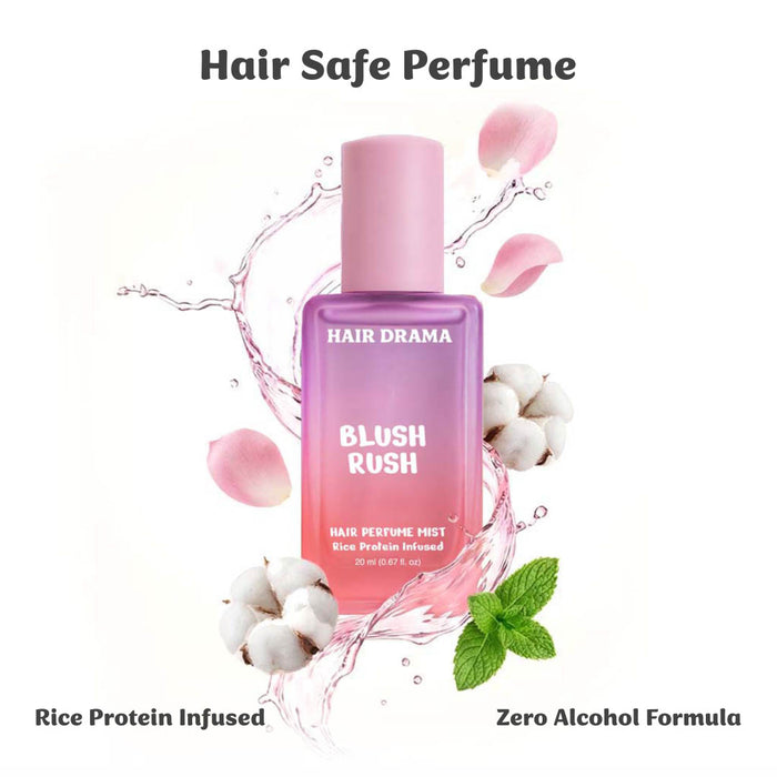 Hair safe perfume mist with rice protein infused and zero alcohol formula