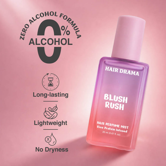 Alcohol-free hair perfume mist - long-lasting , lightweight