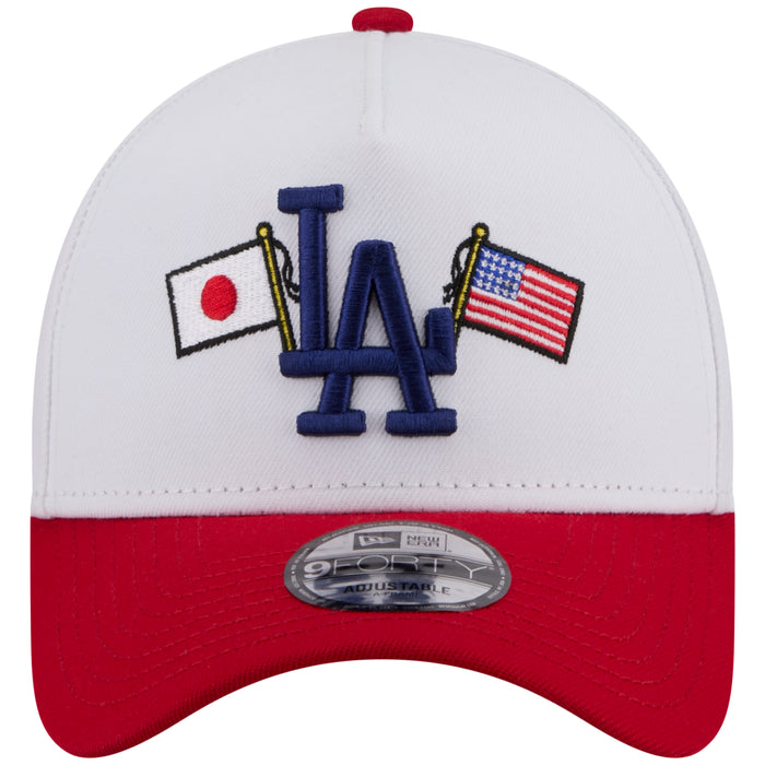Los Angeles Dodgers Los Angeles Crown the City - JAPAN USA Flags - White/Red New Era 9FORTY