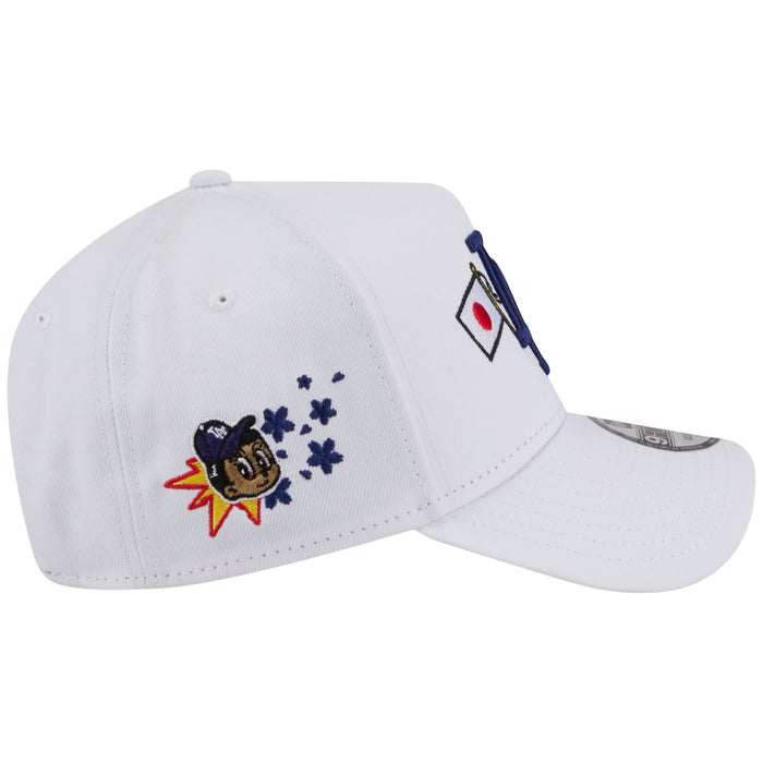 Los Angeles Dodgers Los Angeles Crown the City - JAPAN USA Flags - White/White New Era 9FORTY