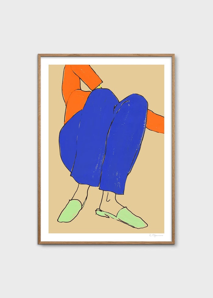 Lying Down in Blue and Red by Rosie McGuinness