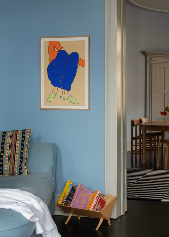 Lying Down in Blue and Red by Rosie McGuinness